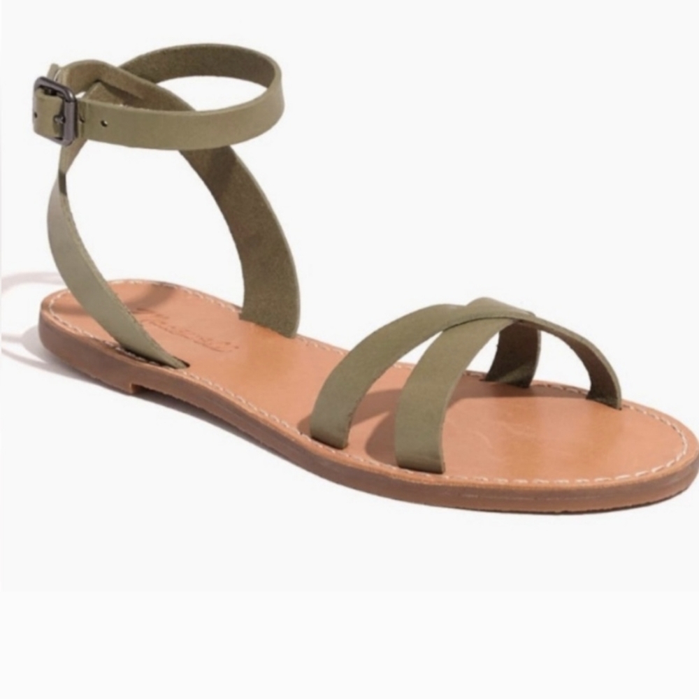 Madewell Boardwalk Leather Sandals - Size 6.5